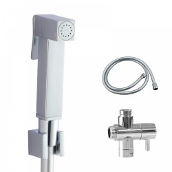 Brass Square Toilet Bidet Spray Diverter Wash Kit with 1.2m PVC Hose Brass Square Toilet Bidet Spray Diverter Wash Kit with 1.2m PVC Hose